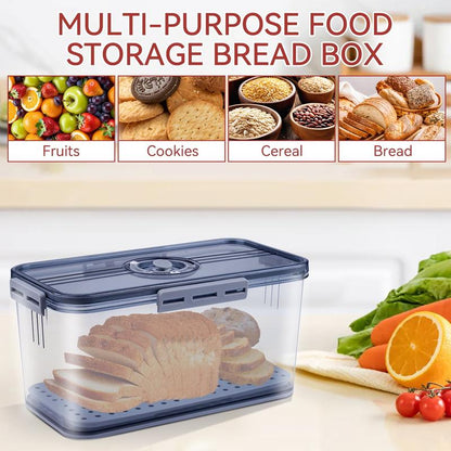 Elarie Bread Box with Freshness Timer