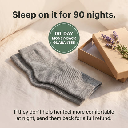 Elarie Bamboo Foot Sleeves - Open Toe Overnight Comfort, 3-Pack
